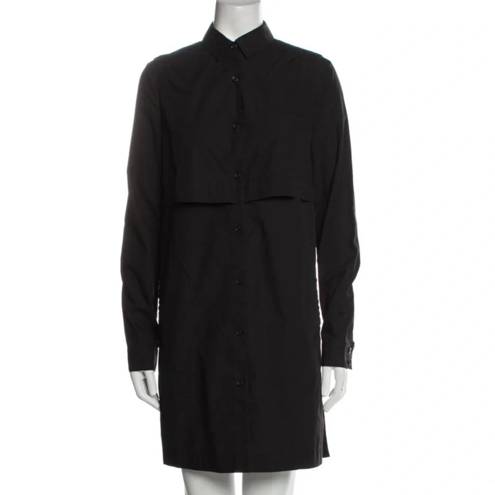 Proenza Schouler Long Sleeve Button Down Mini Dress | Size: US 4 - Picture 1 of 3